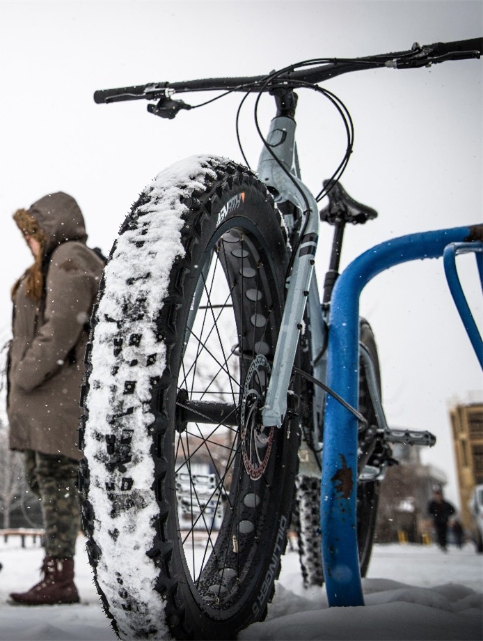 Winter cycling at TRU